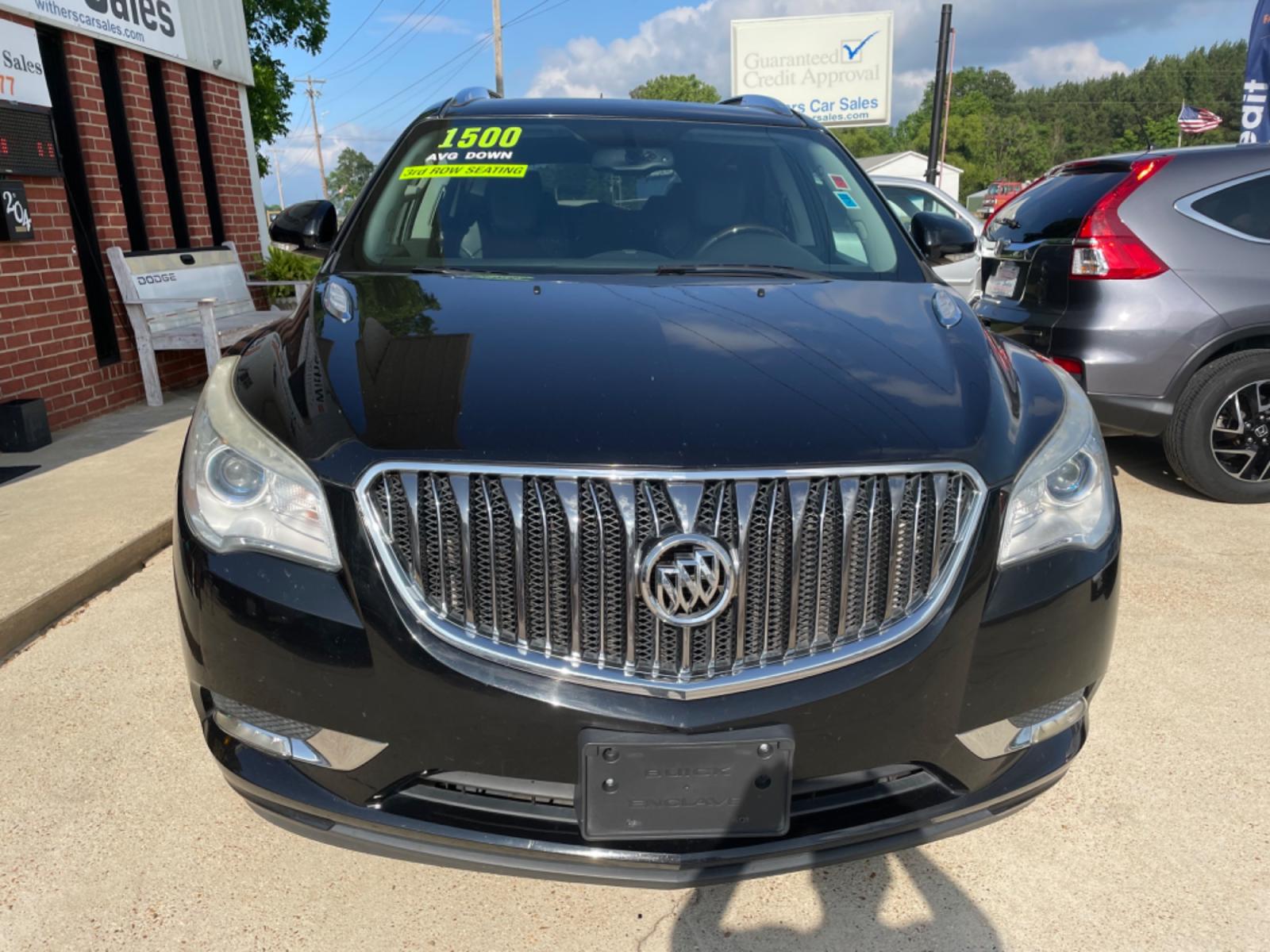 2016 Black /Black Buick Enclave Leather FWD (5GAKRBKDXGJ) with an 3.6L V6 DOHC 24V engine, 6-Speed Automatic Overdrive transmission, located at 204 Hwy. 16 East, Carthage, MS, 39051, (601) 267-7277, 0.000000, 0.000000 - Photo #2