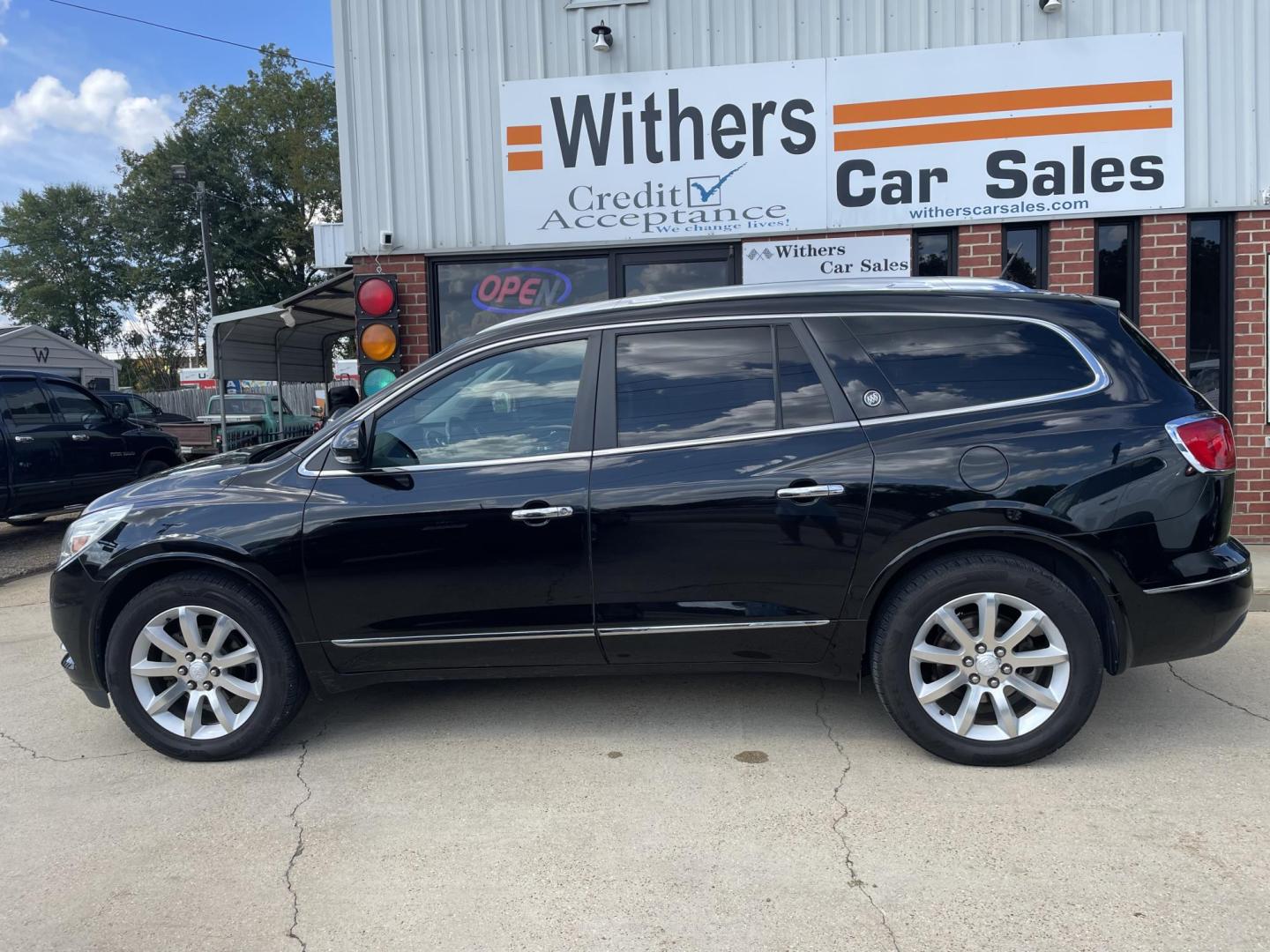 2017 Black /Black Buick Enclave Premium FWD (5GAKRCKD3HJ) with an 3.6L V6 DOHC 24V engine, 6A transmission, located at 204 Hwy. 16 East, Carthage, MS, 39051, (601) 267-7277, 0.000000, 0.000000 - Photo#0