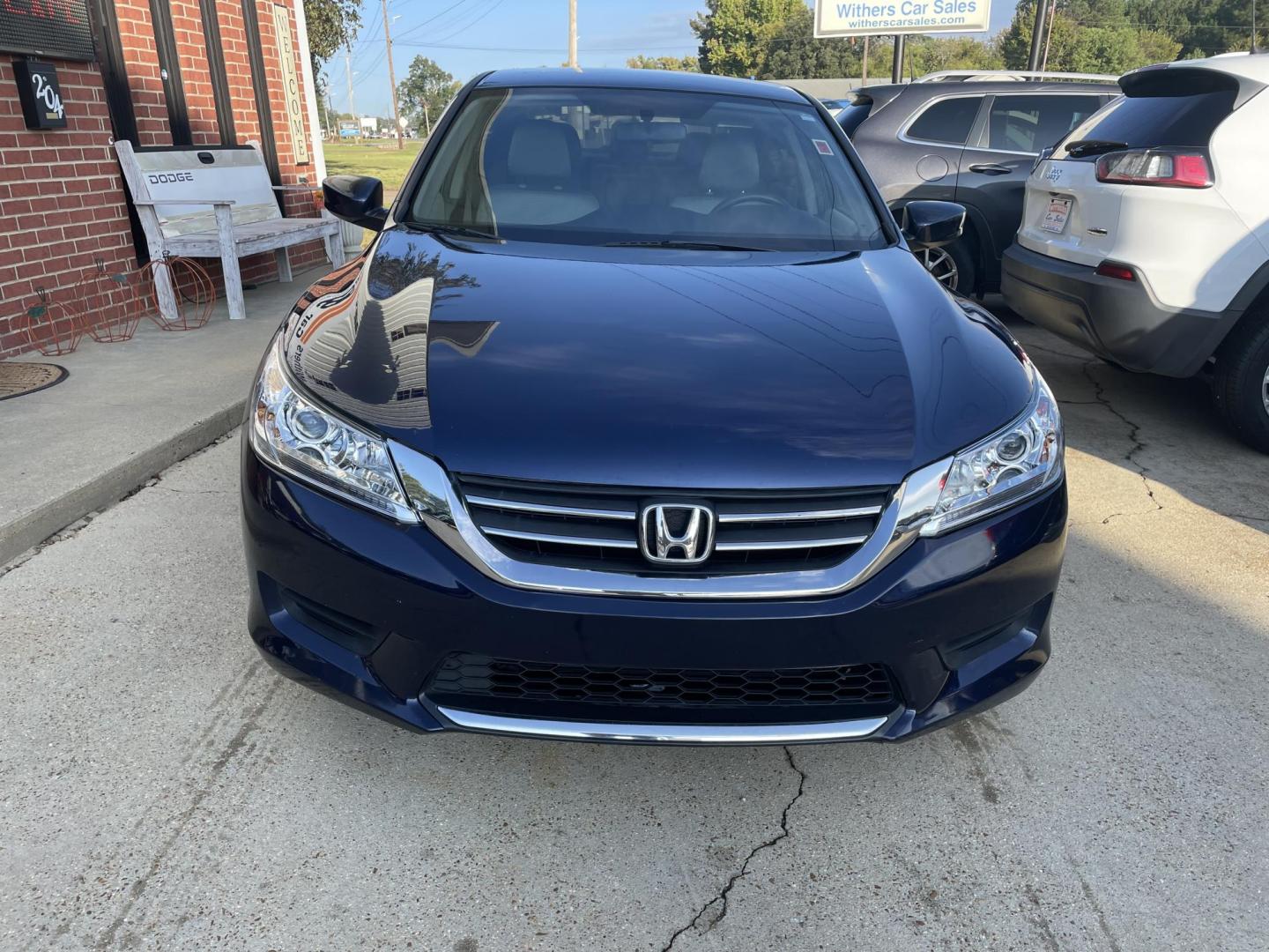 2015 Blue /Gray Honda Accord LX Sedan CVT (1HGCR2F38FA) with an 2.4L L4 DOHC 16V engine, Continuously Variable Transmission transmission, located at 204 Hwy. 16 East, Carthage, MS, 39051, (601) 267-7277, 0.000000, 0.000000 - Photo#2