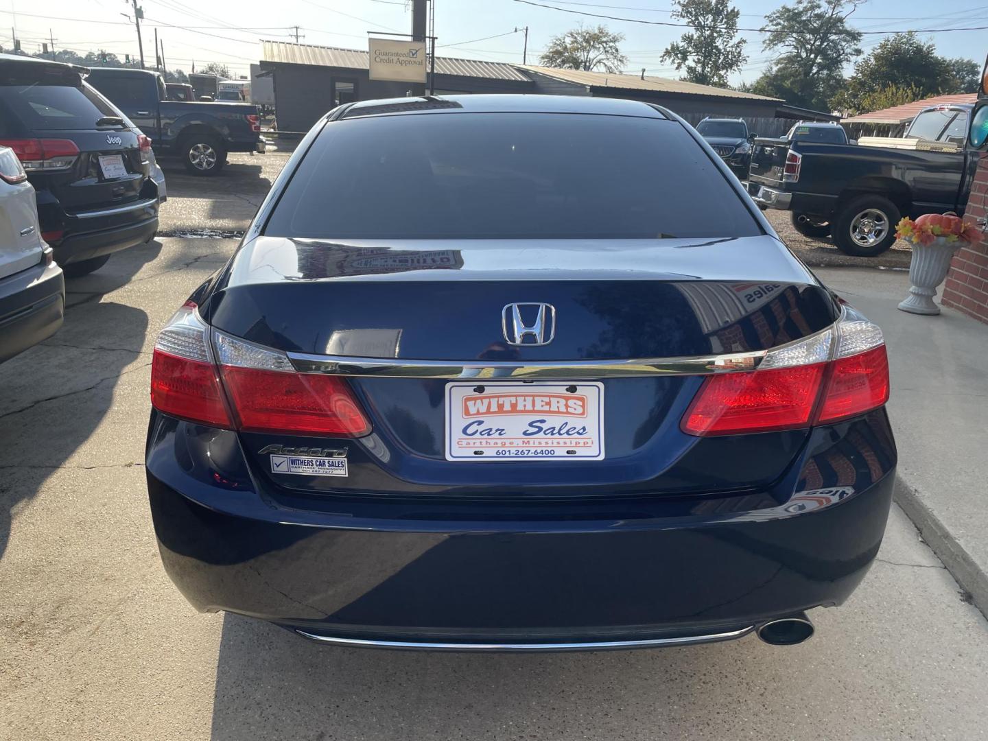 2015 Blue /Gray Honda Accord LX Sedan CVT (1HGCR2F38FA) with an 2.4L L4 DOHC 16V engine, Continuously Variable Transmission transmission, located at 204 Hwy. 16 East, Carthage, MS, 39051, (601) 267-7277, 0.000000, 0.000000 - Photo#3