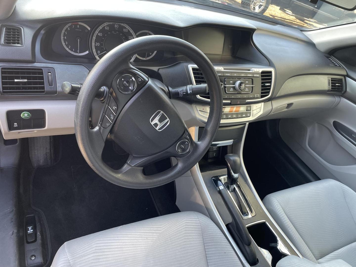 2015 Blue /Gray Honda Accord LX Sedan CVT (1HGCR2F38FA) with an 2.4L L4 DOHC 16V engine, Continuously Variable Transmission transmission, located at 204 Hwy. 16 East, Carthage, MS, 39051, (601) 267-7277, 0.000000, 0.000000 - Photo#6