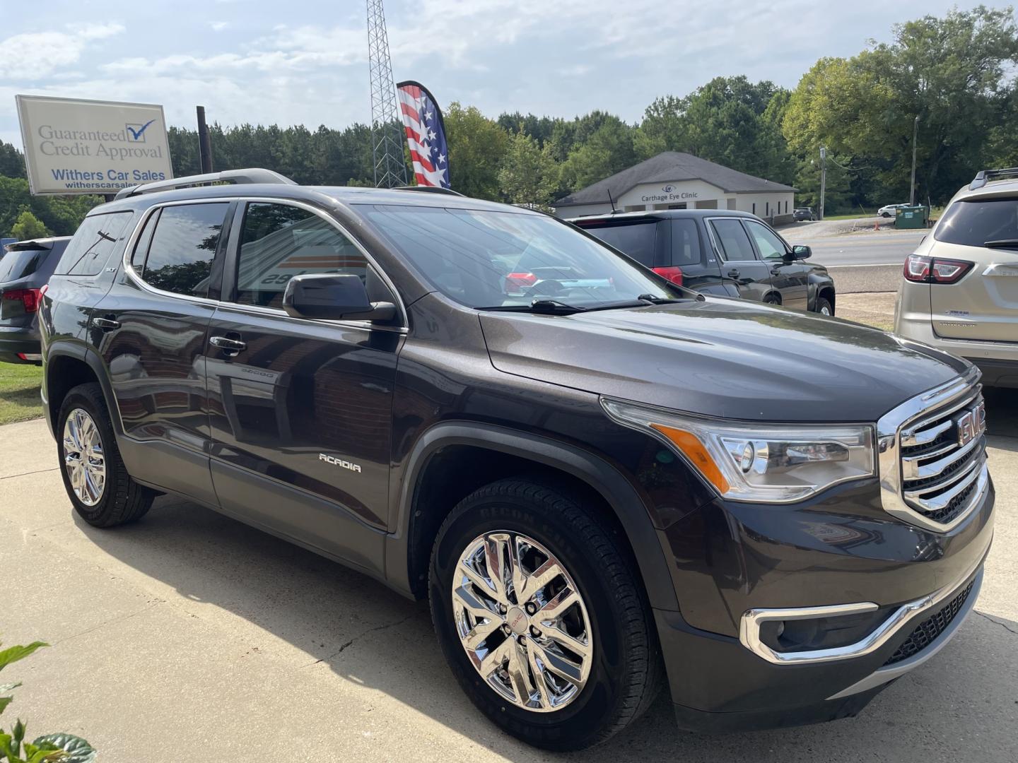 2018 Black /Black GMC Acadia SLT-1 FWD (1GKKNMLS9JZ) with an 3.6L V6 DOHC 24V engine, 6A transmission, located at 204 Hwy. 16 East, Carthage, MS, 39051, (601) 267-7277, 0.000000, 0.000000- Photo#1