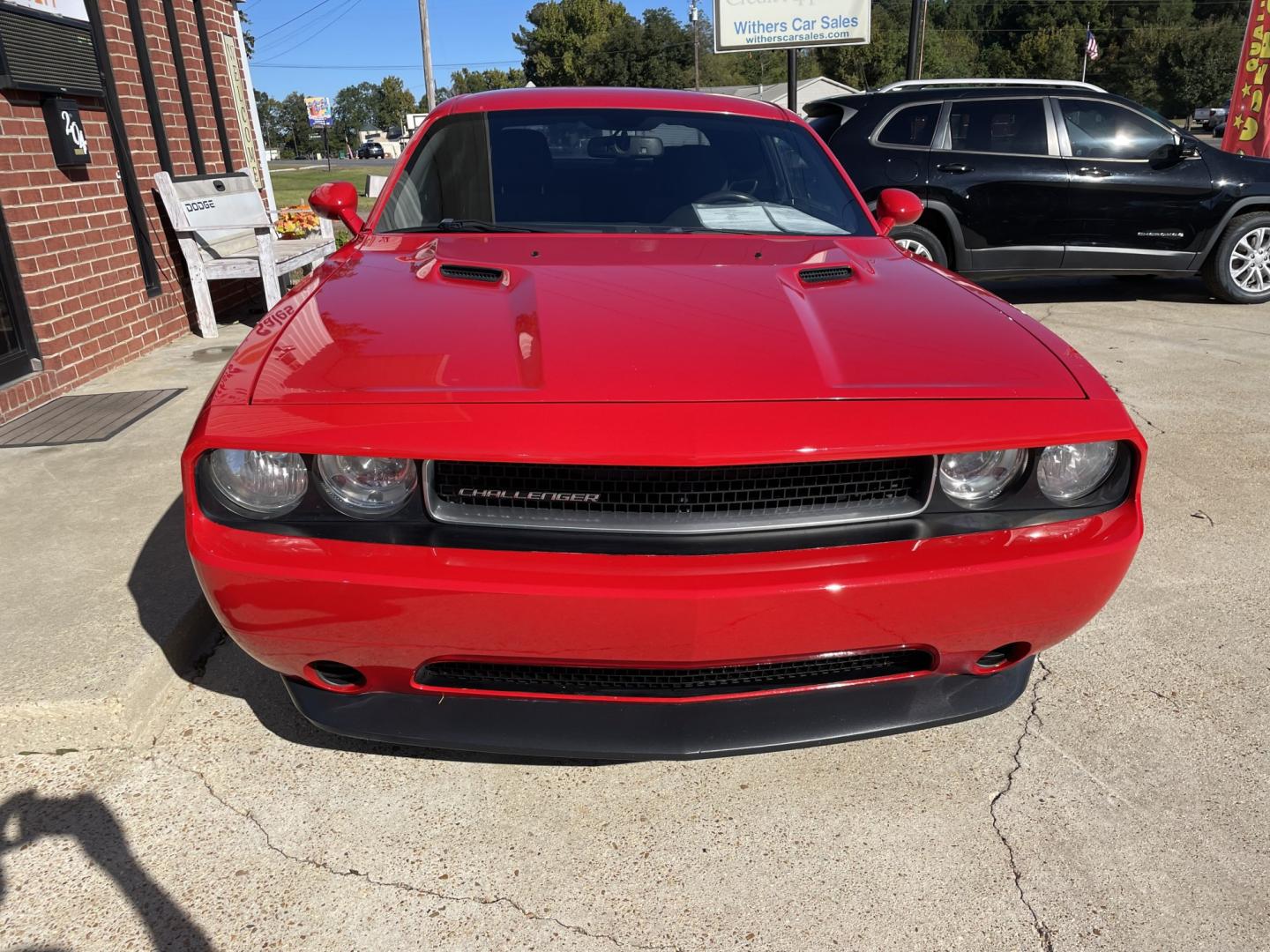 2014 RED /Black Dodge Challenger SXT (2C3CDYAG0EH) with an 3.6L V6 DOHC 24V engine, 5-Speed Automatic transmission, located at 204 Hwy. 16 East, Carthage, MS, 39051, (601) 267-7277, 0.000000, 0.000000- Photo#2
